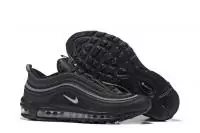 chaussures de course retro nike air max 97 white logo black